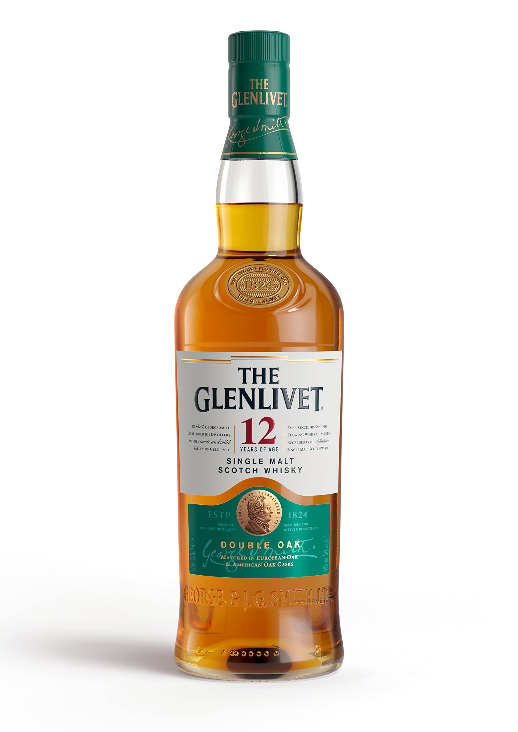 Glenlivet 12 Jahre Single Malt Scotch Whisky – Scotch aus der Speyside Region – 1 x 0,7 l 2