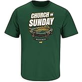 Church On Sunday T-Shirt for Green Bay Football Fans (SM-5XL)