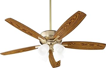 Quorum 70525 480 Breeze 52 Ceiling Fan With Led Lights Aged