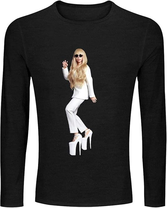 Amazon Tシャツ メンズ 長袖 レディー ガガのスーツ Lady Gaga 丸首 おしゃれ 春秋冬 カジュアル トップス トラベル シャツ 男の子 綿 サイズ スポーツ トレーナー Tシャツ カットソー 通販