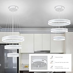 O'NEELDY Modern LED Chandeliers Adjustable Hanging