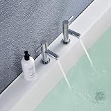 Wasserrhythm Twin Bath Taps Chrome Lead-Free 304 Stainless Steel 1/4 Turn view 9