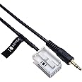 Keple AUX Input Audio Cable Car Adapter Compatible with B M W| 12 pin Changer Transmiter 3.5 Male Extension Wire Connector | 4.9ft