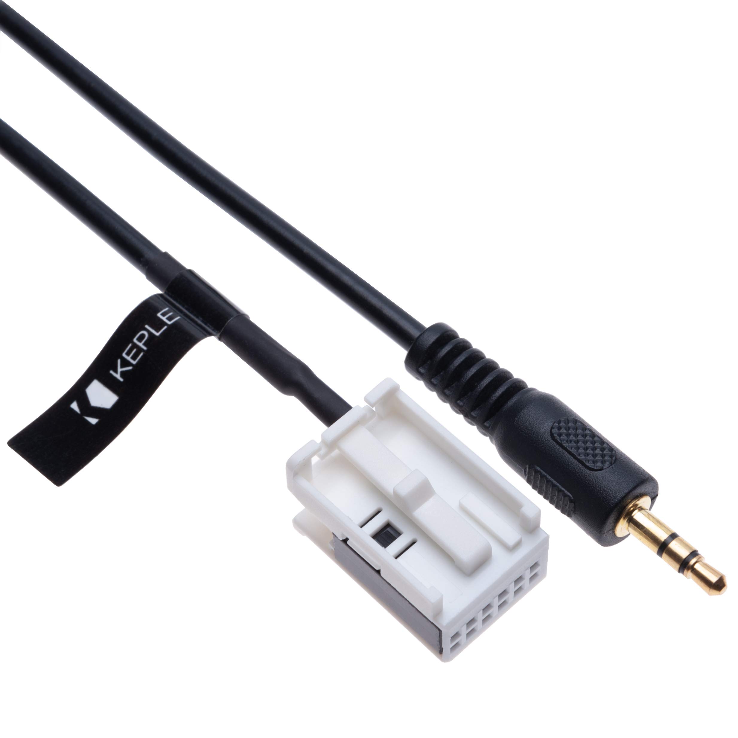 AUX Input Audio Cable Car Adapter Compatible with E60 E63 E64 E65 E66 E81 E82 E87 E88 E90 E91 E92 E93 CD Player Navigation Nav | 12 pin Changer Transmiter 3.5 Male Extension Wire Connector | 1.5m