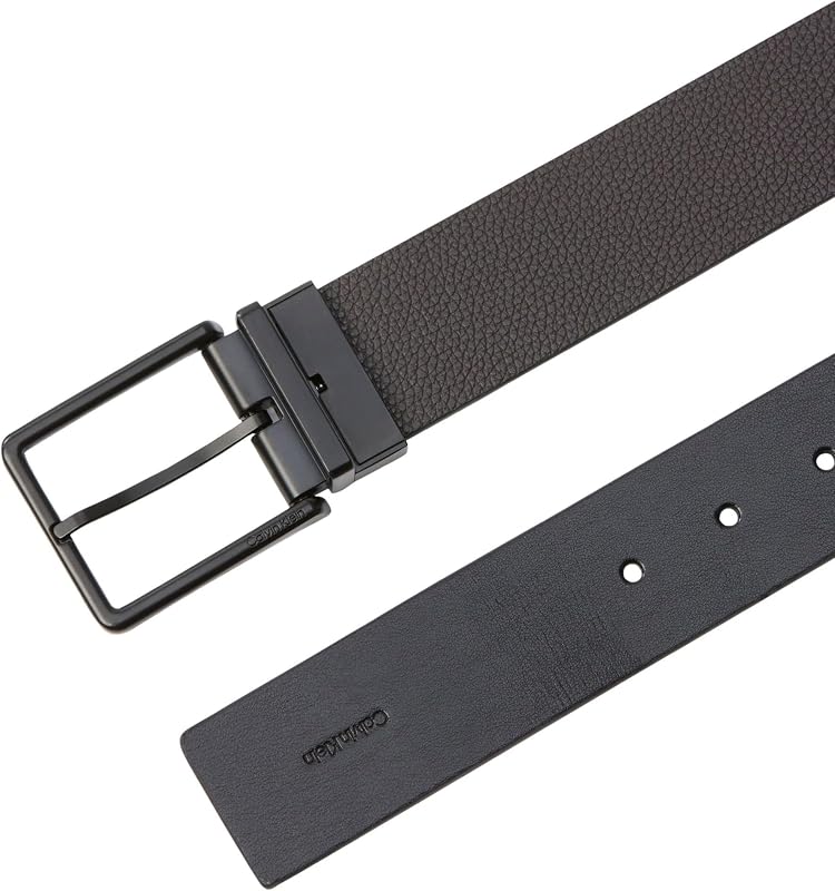 Men'sWarmth Boucle lisse 40 mm Adj/Re LV04D7118GCeintures, Noir, 115