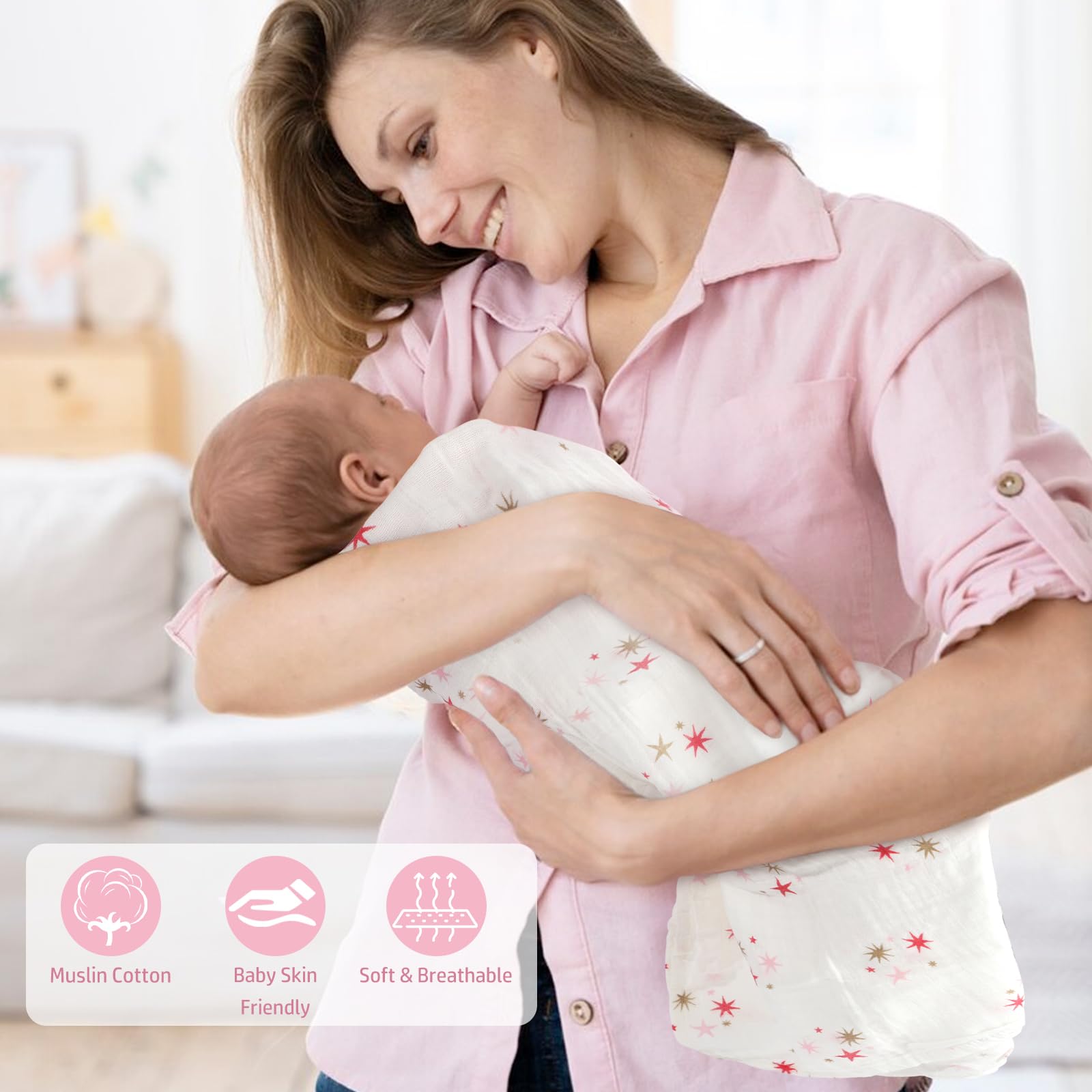 iAOVUEBY New Mom Gifts & Baby Girl Gift Basket, Baby Shower Gifts for Expecting Mom To Be, Postpartum Gifts For Moms, New Mom Care Package After Birth, First Time Mothers Day Birthday Gifts for Women