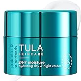 TULA Skin Care 24-7 Chrome Hydrating Day & Night Cream - Anti-Aging Moisturizer for Face, Contains Watermelon & Blueberry Extract in Chrome Packaging, 1.5 oz.