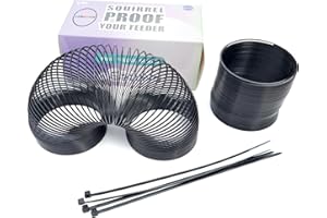 ANRANMM 2 PCS Squirrel Proof Spring Device Metal Squirrel Barrier Spring Type Coil Guard, Outdoor Hanging Bird Feeder Accessories for Birdfeeder Poles Bird Houses