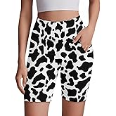 ORGYPET Biker Shorts Women with Pockets Tummy Control Workout Shorts High Waisted Athletic Short for Gym Yoga Running