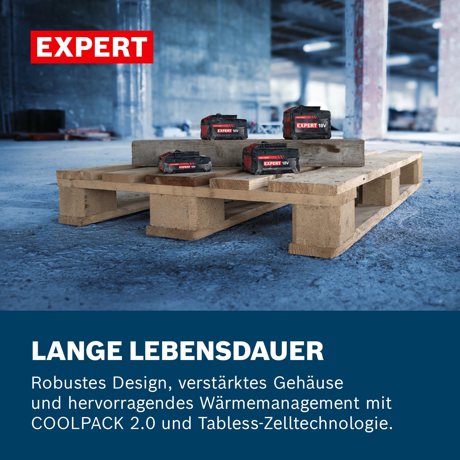 Bosch EXPERT 18V System Hochleistungs-Akku-Twinpack 2x EXBA18V-80 5