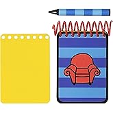 Handcrafted Handy Dandy Josh Notebook With Crayon, 50 Yellow Pages, And Dry Erase Page