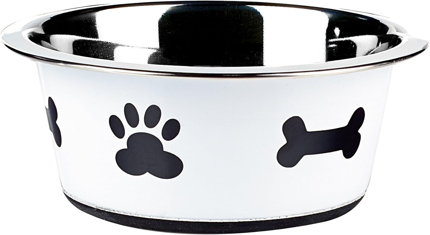 Classic Pet Products Classic Posh Paws Dish, 900 ml, White, 900ml