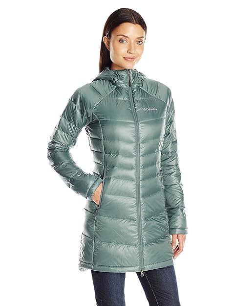 columbia women's gold 650 turbodown radial mid jacket