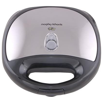 Morphy Richards SM3006 Toast, Waffle and Grill,Silver and Black