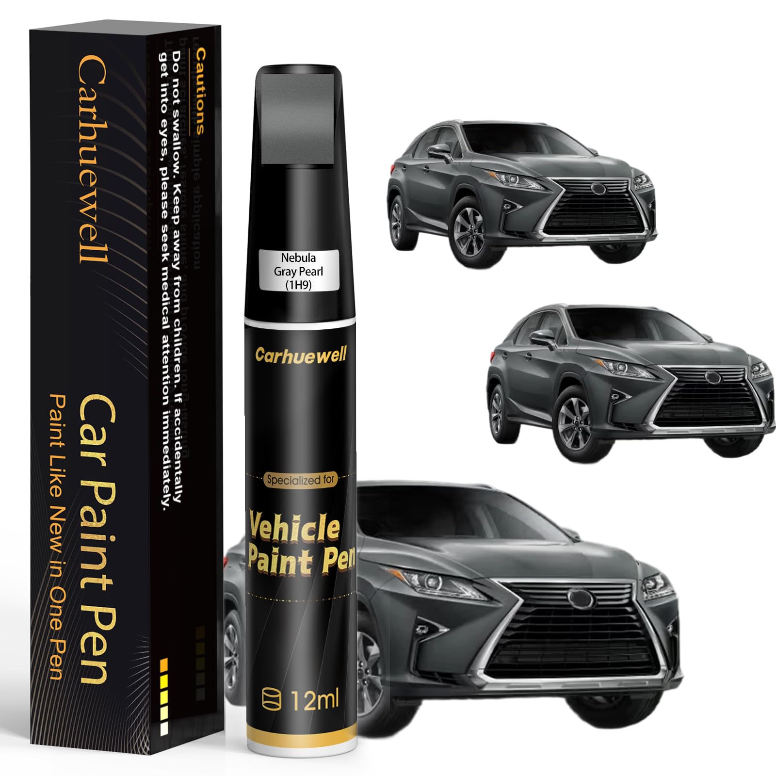 Photo 1 of (1H9) Nebula Gray Pearl Touch Up Paint Compatible with Lexus, Exact Match Car Paint Pen Automotive Scratch Repair Remover Kit Quick & Easy Solution for Vehicle Chips and Nicks