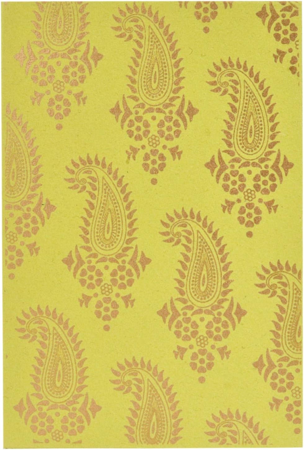 Purpledip Paper Card-Envelope Pack (Set of 10) 'Mystic Beauty': Handmade Organic Paper Cards 6 * 4 inches For Personalized Greetings (11453) - Image 4