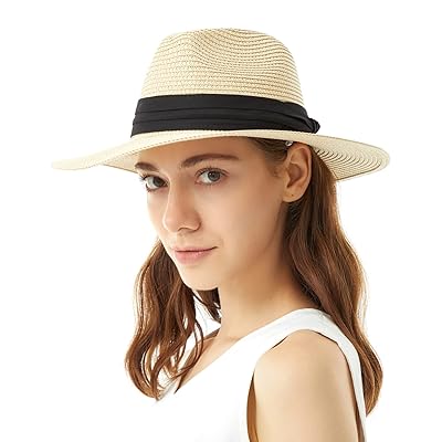 UV Protection Panama Straw Fedora Hat with Chin Kuwait Ubuy