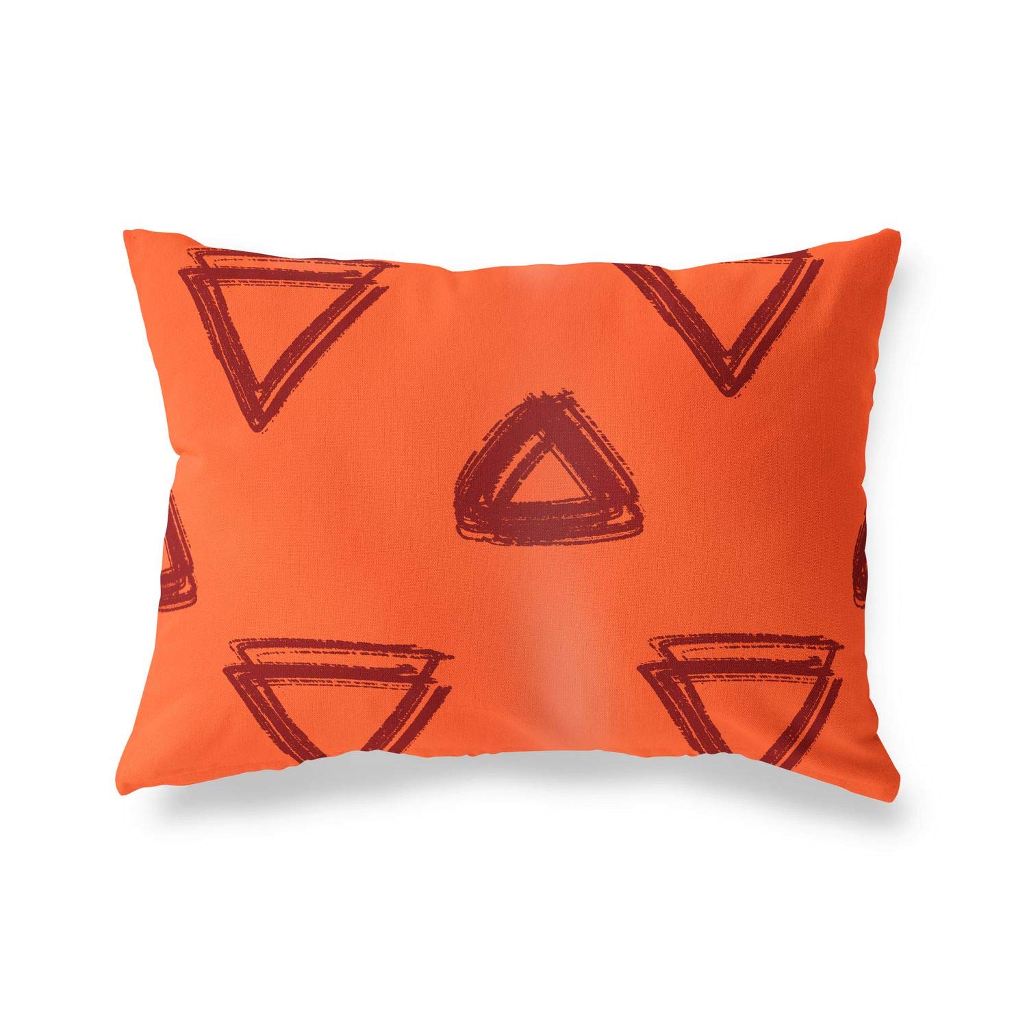 BonaMaison Decorative Cushion Cover, Orange Bordeux Throw Pillow Covers, Home Decorative Pillowcases for Livingroom, Sofa, Bedroom, Size: 45X60 Cm - Designed and Manufactured in Turkey