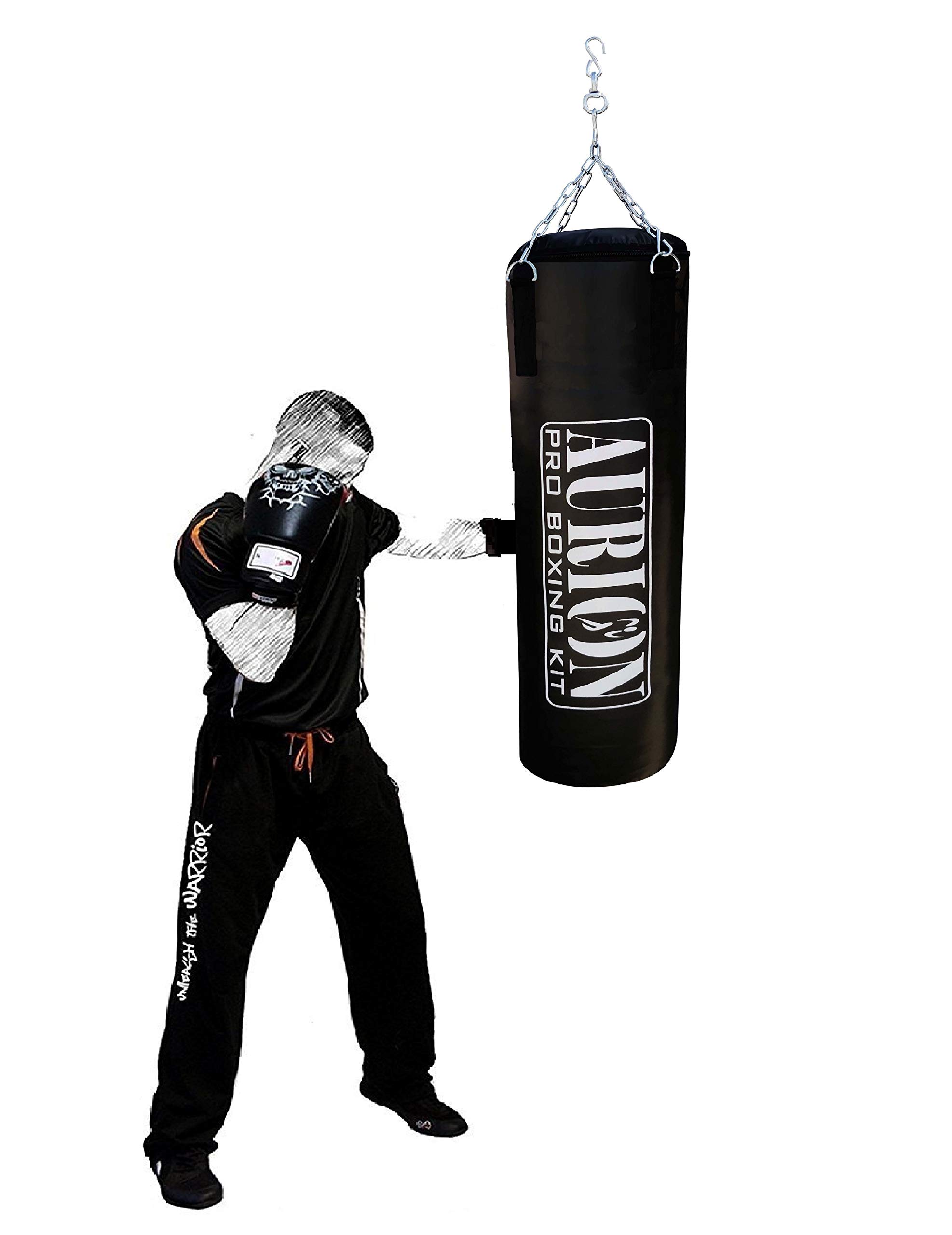 Aurion Filled Heavy Punch Bag Boxing Mma Sparring Punching