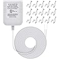 Hotop 24 Volt C Wire Adapter for Smart Thermostat, UL Listed 16.5ft Long Power Connector C Wire for All Versions of Smart Thermostat Compatible with Nest, Honeywell, Ecobee, Wyze, Sensi