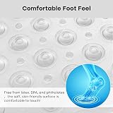 XIYUNTE Shower Mat Non Slip Anti Mould 53x53cm Clear view 4