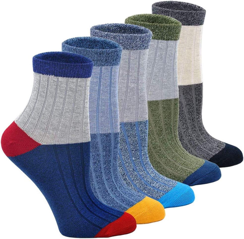 Boys Socks Kids Casual Funky Cotton Socks Junior Sports School Socks, 2-13 Years, 3/5 pairs