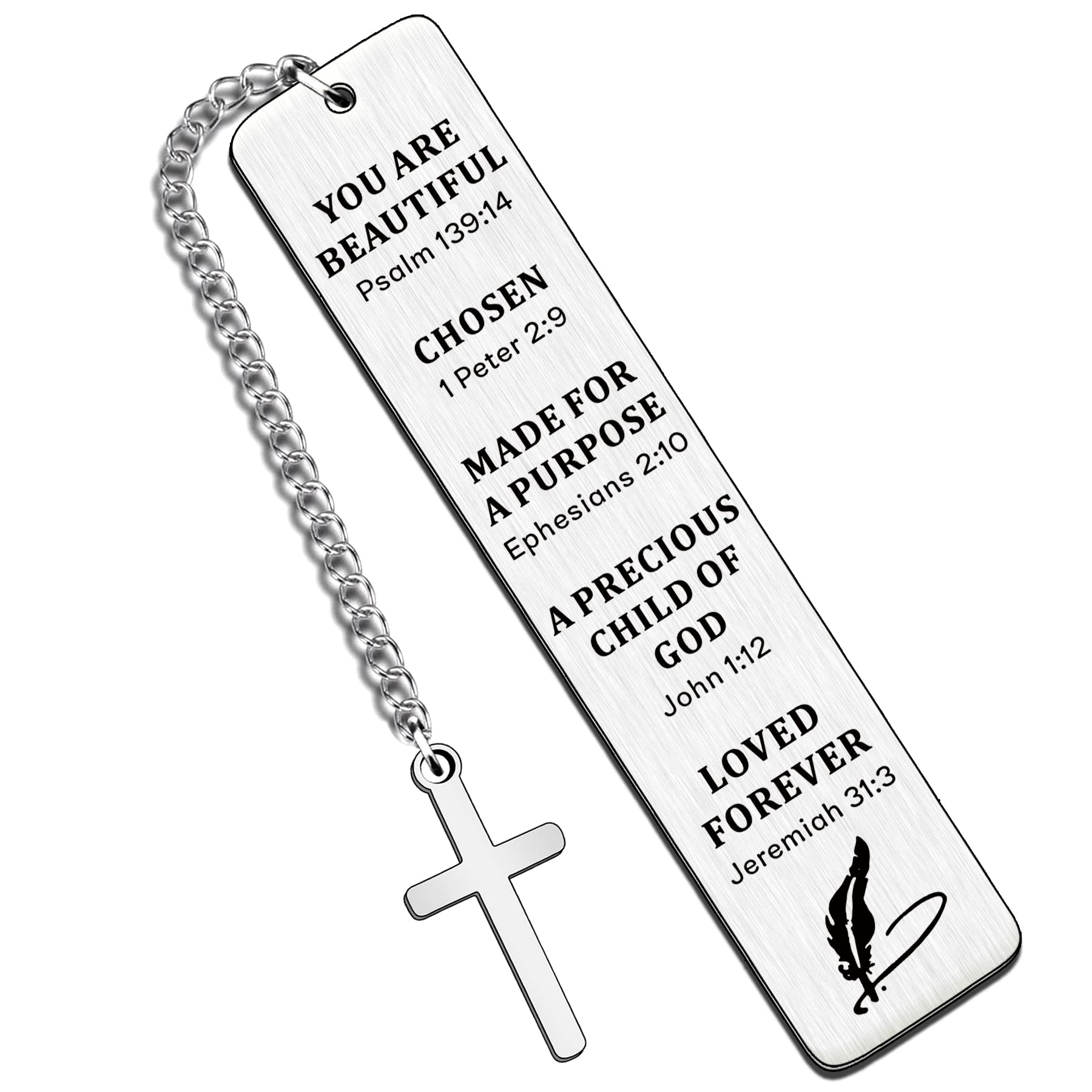 HULALA Inspirational Christian Bookmark Gifts for Women Bible Verse Christian Gift for Book Lovers Girls Daughter Birthday Friends Religious Gifts Christmas