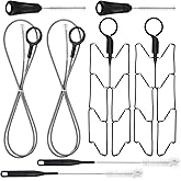 Patelai 2 Set 8 in 1 Reservoirs Hydration Bladder Cleaning Kit | Includes 3 Different Brushes and Drying Collapsible Bladder Frame, Water Reservoir Backpack Cleaning Kit