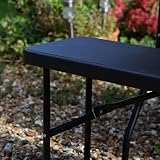 Harbour Housewares Folding Garden Bench 6ft Black Heavy Duty 250kg view 6