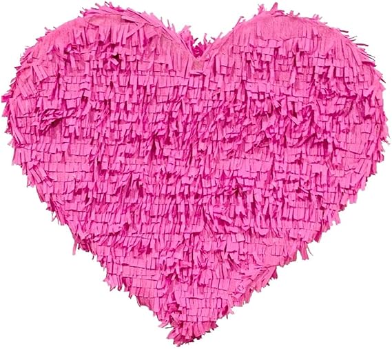 Heart Shaped Piñatas for valentines, birthdays or any celebration, Pull