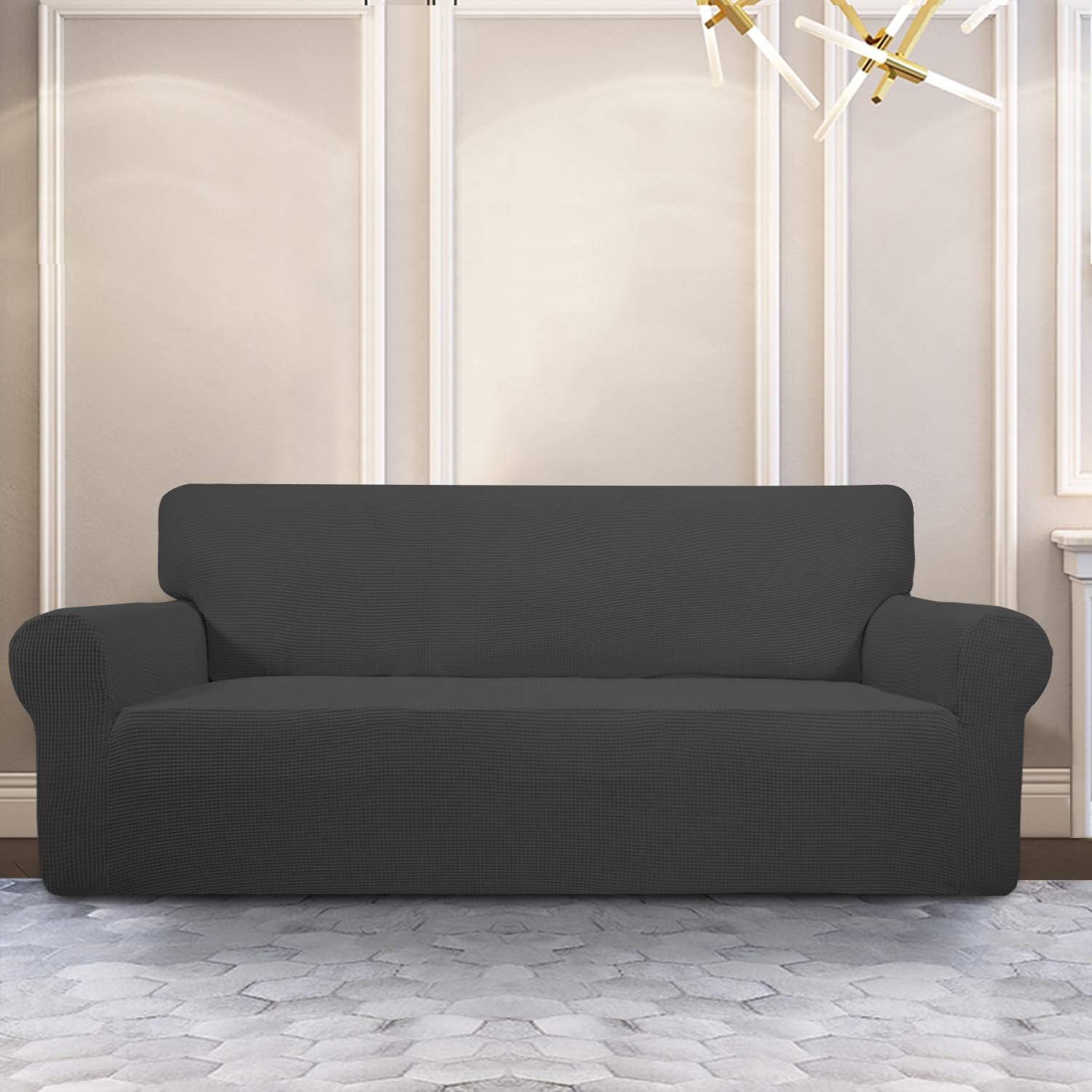 Amazon Com Purefit Stretch Sofa Slipcover Spandex Jacquard Non