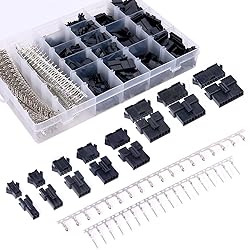 Glarks 1940Pcs 2.5mm Pitch 2/3/4/5/6/7/8/9 Pin Male