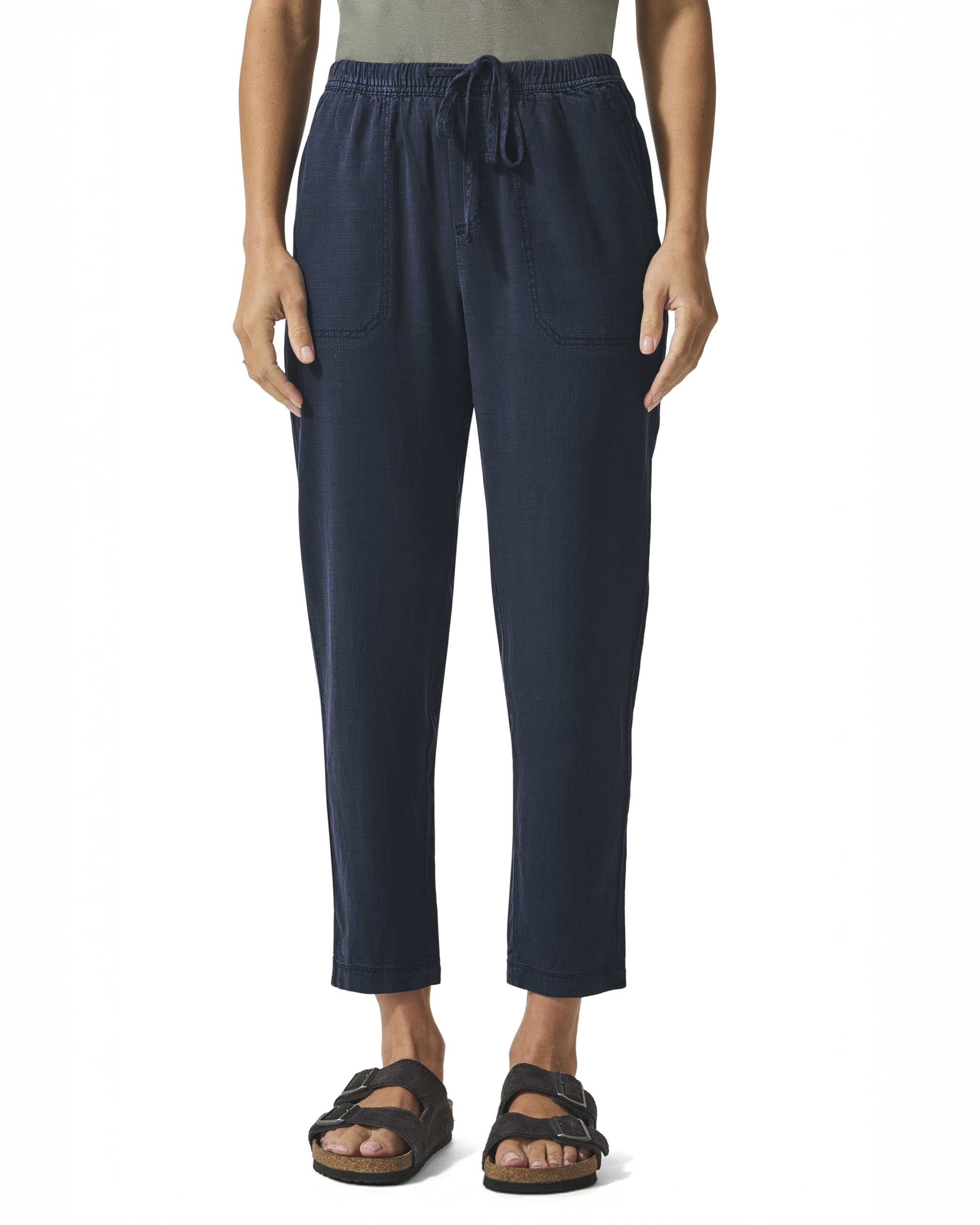 Splendid Women’s Angie Straight Leg Pant, Navy, Medium