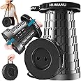 NUMANU 2024 Upgraded Collapsible Stool, Portable Folding Stool Max 620lb, Height Adjustable Retractable Telescopic Seat, Travel Chair, Foldable Camping Seat or Footrest Gift for Outdoors