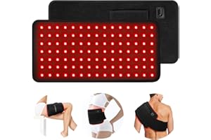 LOVTRAVEL New 16'' X 7.9'' LED 660nm Red Light Therapy and 850nm Near Infrared Light Therapy Devices Large Pads Wearable Wrap for Pain