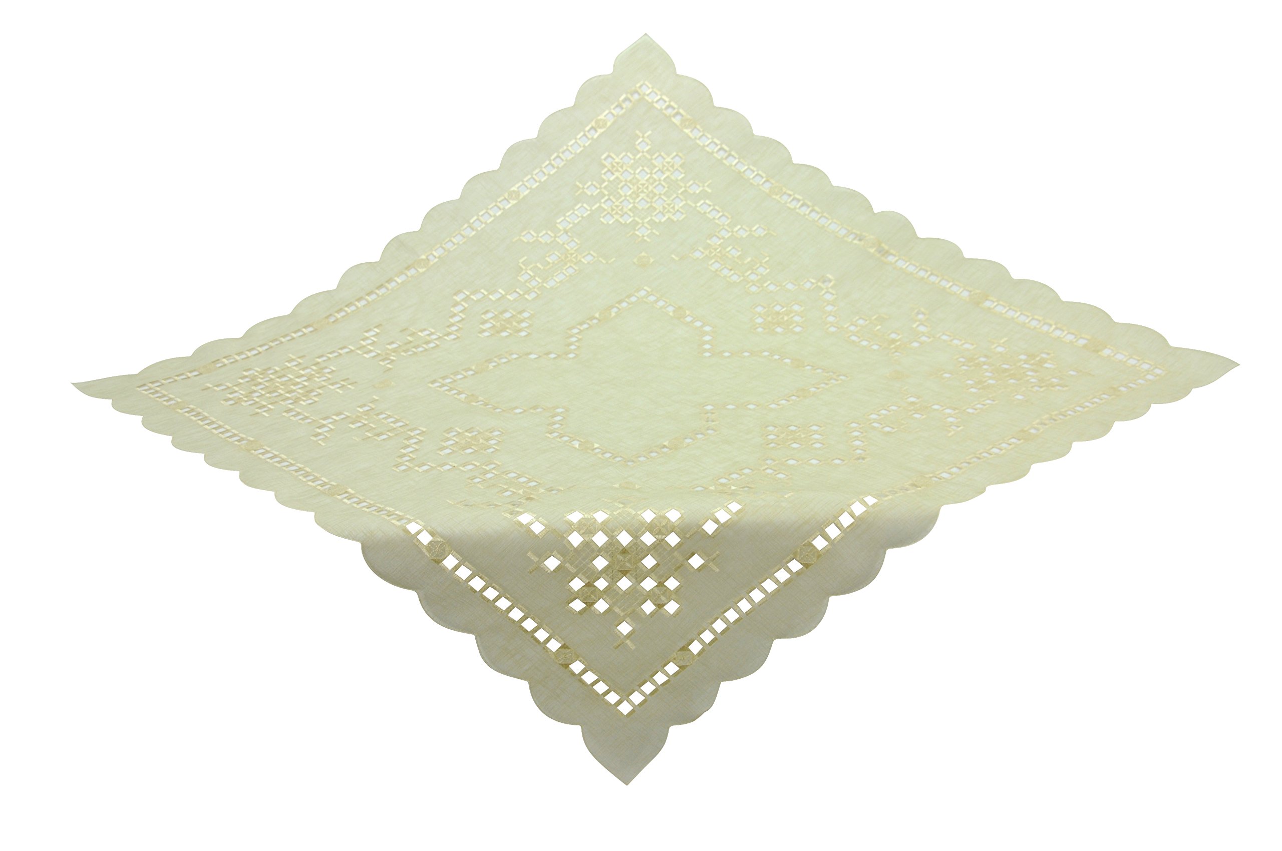 Bellanda Tablecloth, Polyester, ecrue, 110 x 110 x 0.5 cm