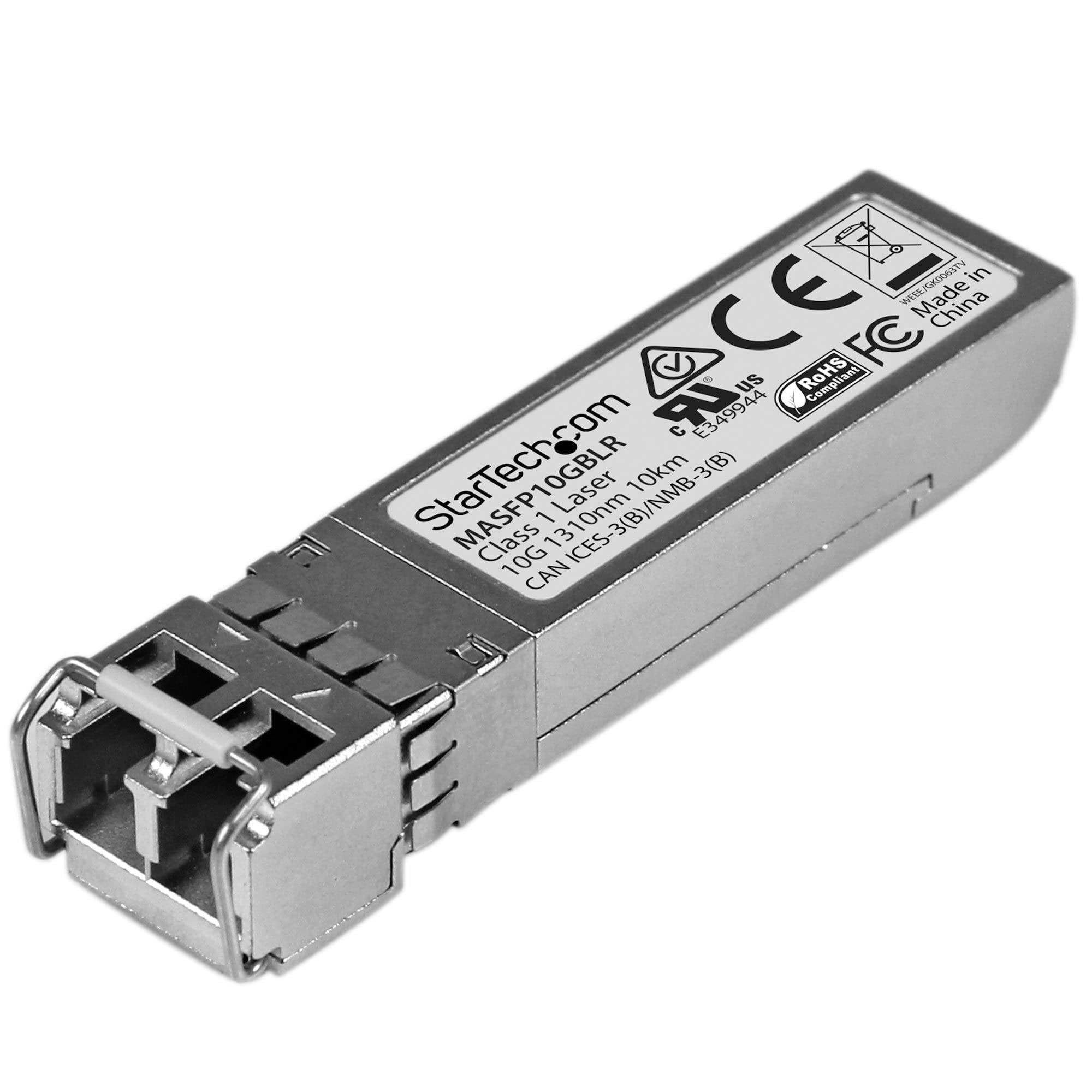 StarTech.com MASFP10GBLR Cisco Meraki Compatible SFP+ Transceiver Module, silver, single