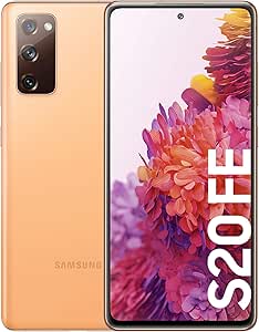 Samsung Smartphone Galaxy S20 FE con Pantalla Infinity-O FHD+ de 6,5 Pulgadas, 6 GB de RAM y 128 GB de Memoria Interna Ampliable, Batería de 4500 mAh y Carga rápida Naranja (Version ES)