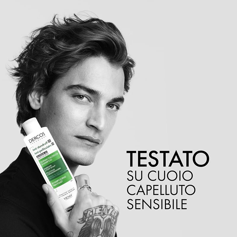 Dercos, Shampoo Anti-Forfora DS, Per Capelli da Normali a Grassi, Azione Riequilibrante, Effetto Anti-Ricomparsa, Arricchito con Disolfuro di Selenio e Acido Salicilico, 200 ml