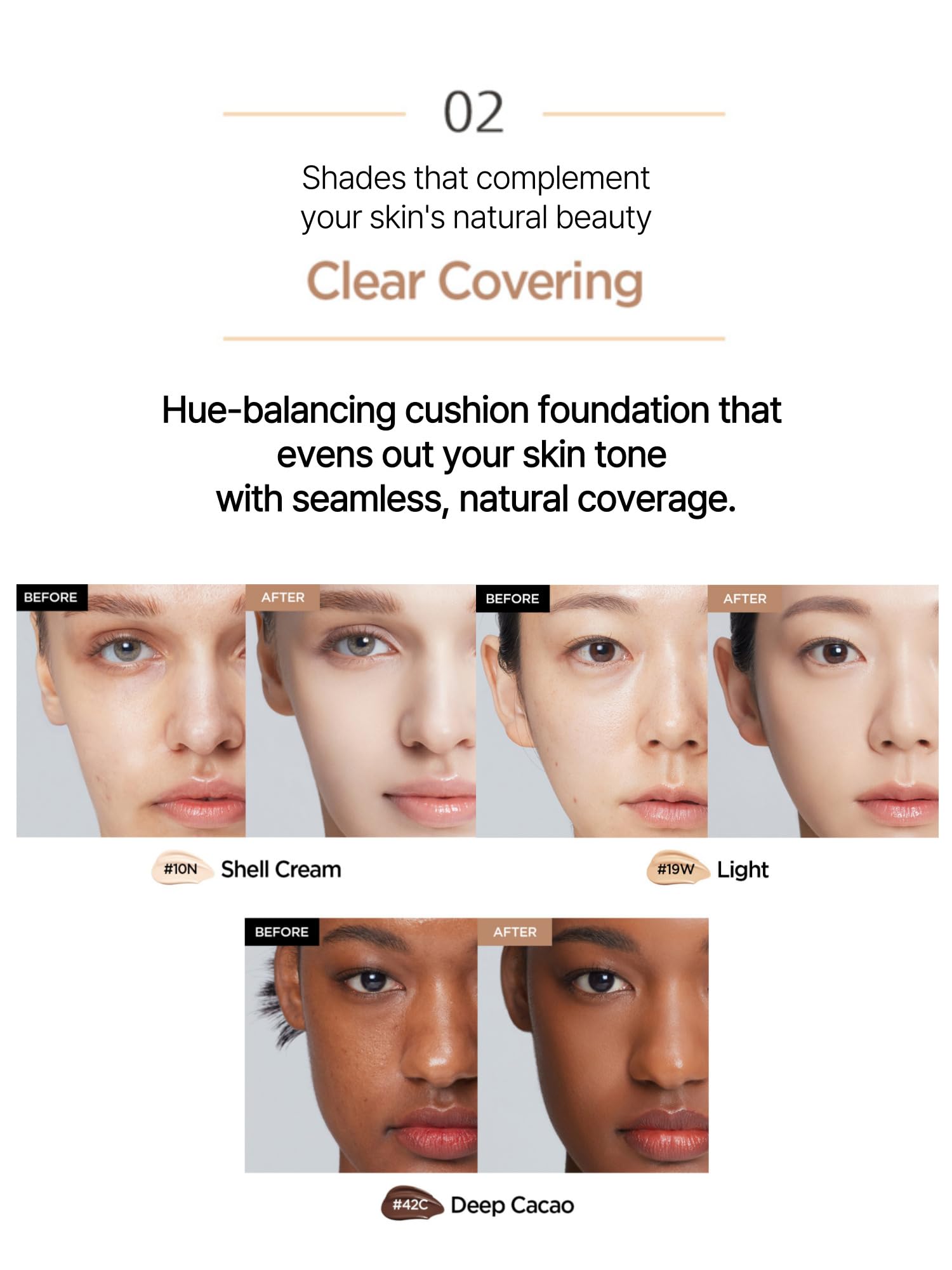 [JUNGSAEMMOOL OFFICIAL] Essential Skin Nuder Cushion (Fair Light) | Refill | Natural Finish | Buildable Coverage | Makeup Artist Brand