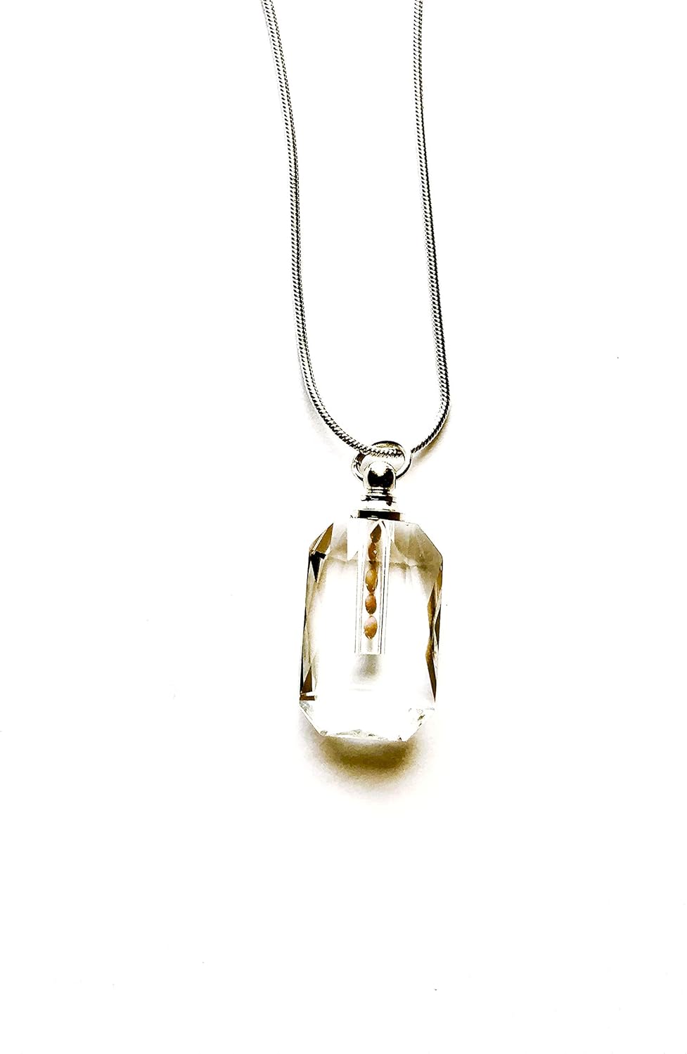 Mustard Seed Necklace in Beautiful Cut Crystal with