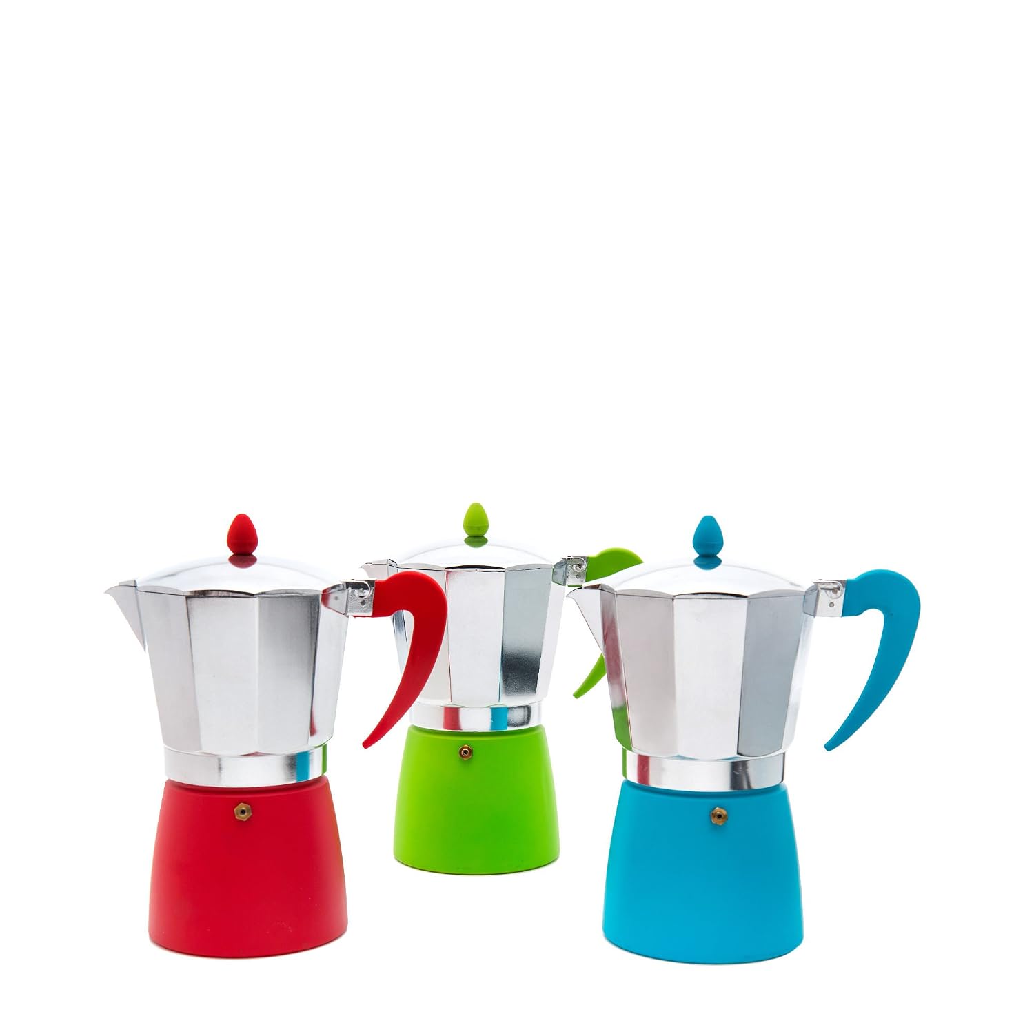 Cafetera Italiana San Ignacio Roma Aluminio Plateado Silver (6 Tazas)