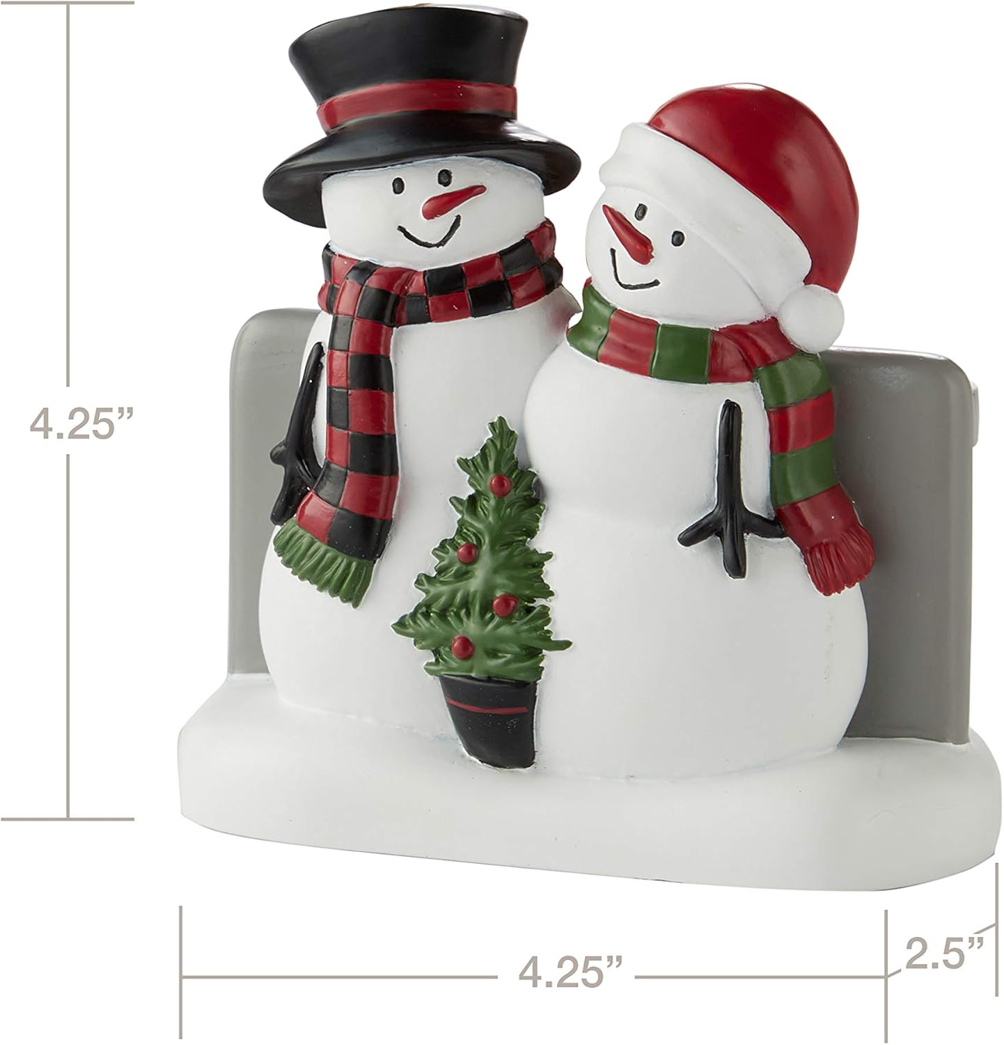 SKL Home by Saturday Knight Ltd. Woodland Winter Toothbrush Holder, Red: Home & Kitchen