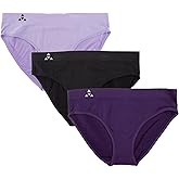 Balanced Tech Moisture Wicking Underwear for Women, Seamless Workout Hipster Brief Bikini Panties