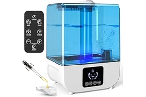 HUMUGE Humidifiers for Bedroom,Cool Mist Humidifiers for Large Room Baby Plants,5L Mini Small Humidifier Essential oil