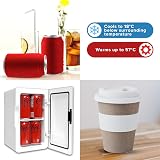 Koolatron Retro 6L Mini Fridge 12V AC/DC Portable Cooler Warmer White view 4