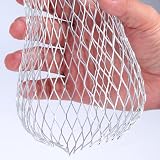 LAOJU Gutter Downspout Guard 4PCS Aluminum Expandable Leaf Strainer Mesh view 4