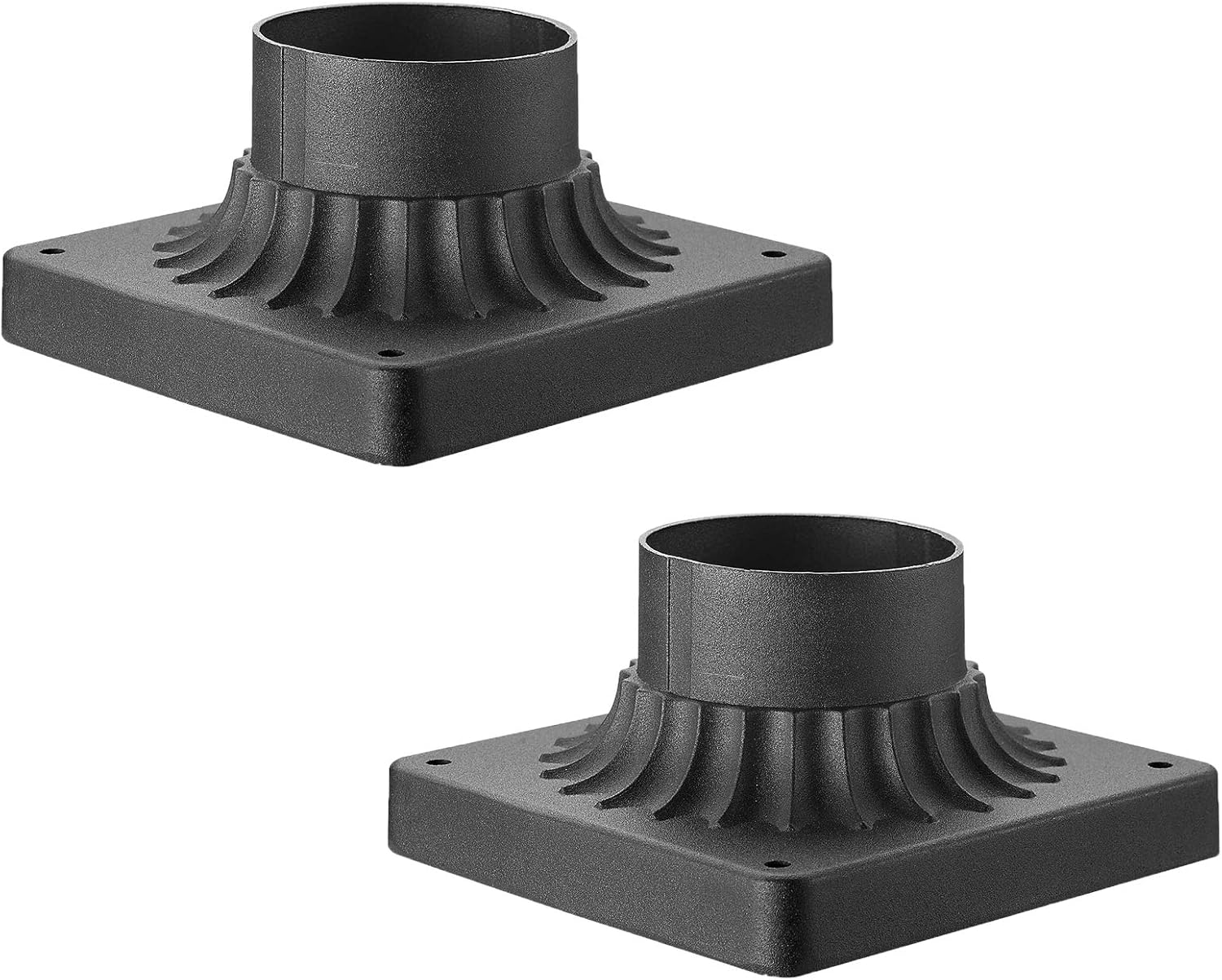 Emliviar Outdoor Post Light Mounting Bases 2 Pack Cast