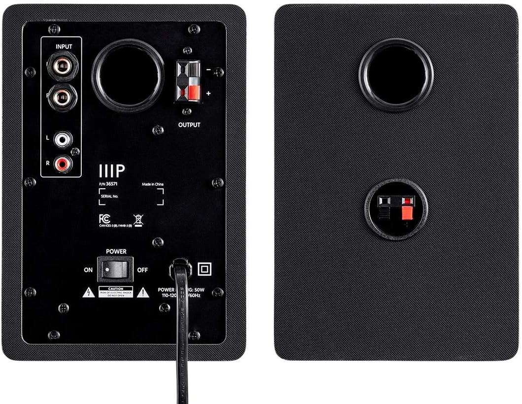 monoprice powered speakers