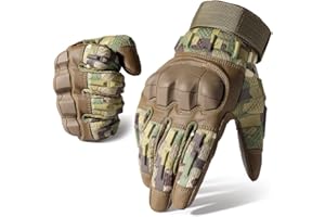 AXBXCX Motorcycle Tactical Gloves for Men - Protection, Flexible, Durable, Touchscreen Capable & Perfect for Outdoor Activities!